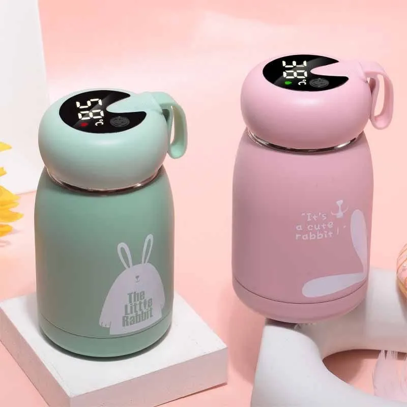 Bunny LED Display Thermos Vacuum Flasks