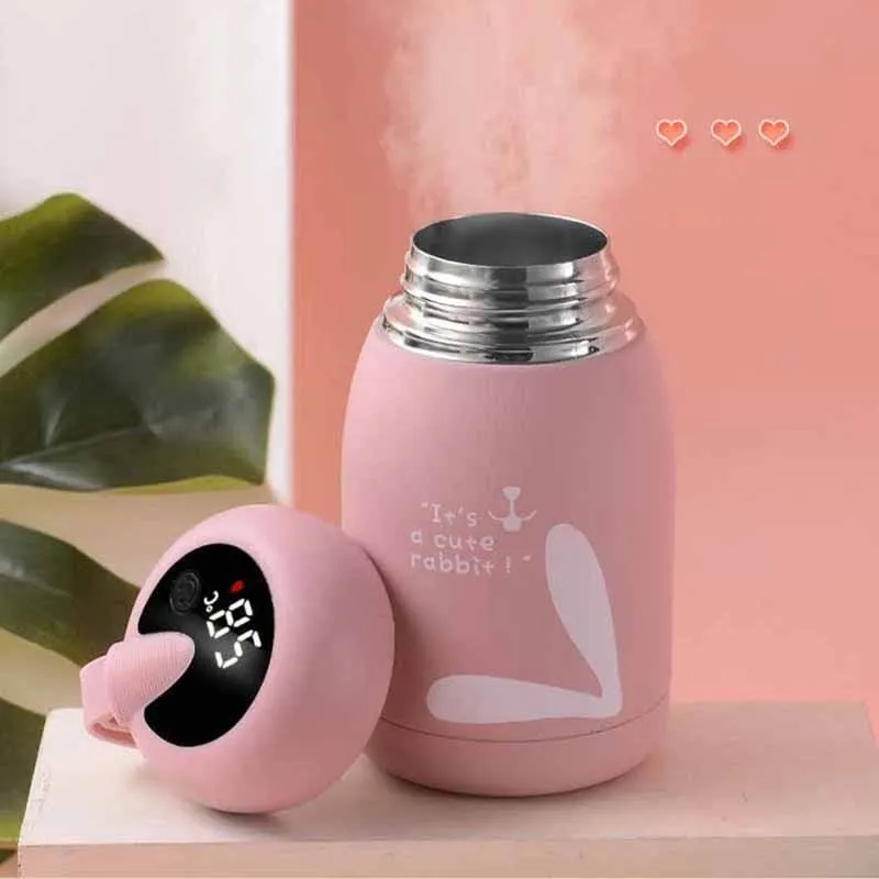 Bunny LED Display Thermos Vacuum Flasks