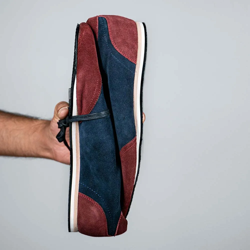 Burgundy   Navy Ultraflex Sneakers