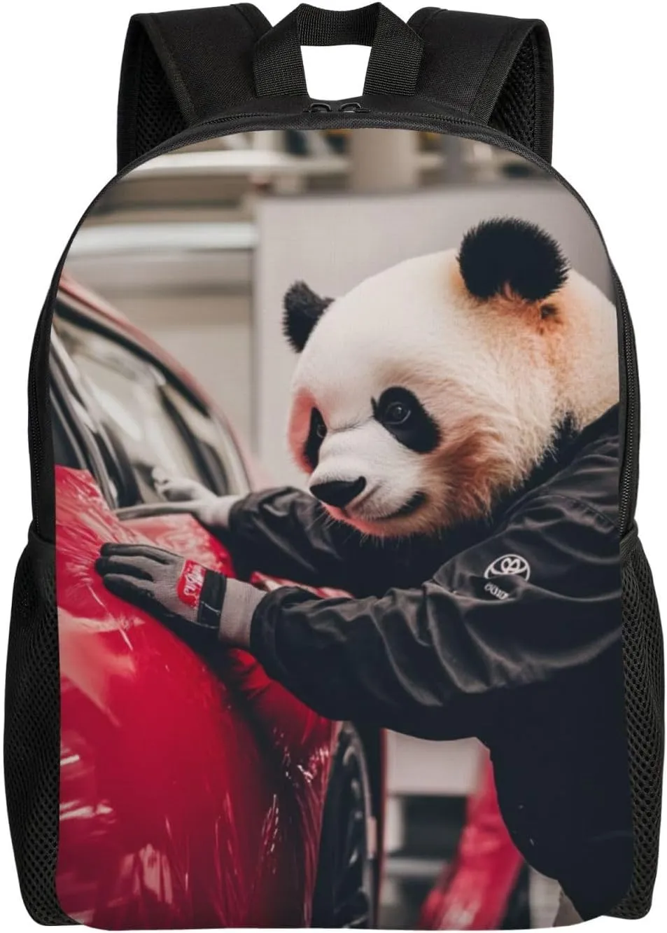 Car Wash Panda Backpack Waterproof Anti Theft Durable Light Laptop Bag Backpacks For Women Men Travel Gym Backpack
