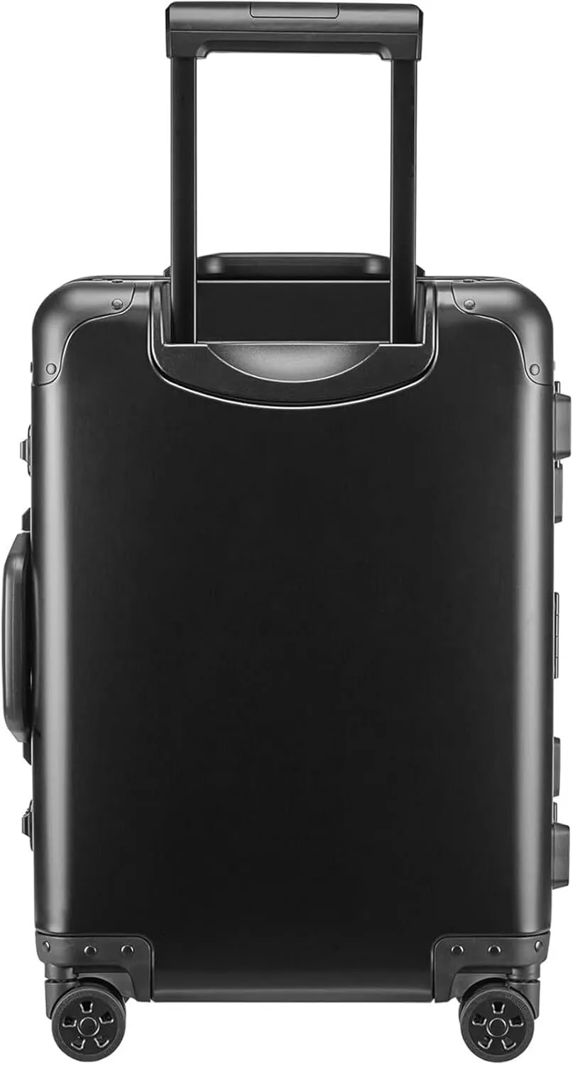 Carry-on Suitcase Luggage Aluminum Alloy Luggage Hard Shell Carry-Ons With Spinner Wheels Lightweight Suitcases Carry-on Suitcases Carry On Luggages (Color : Silver, Size : 20inch)