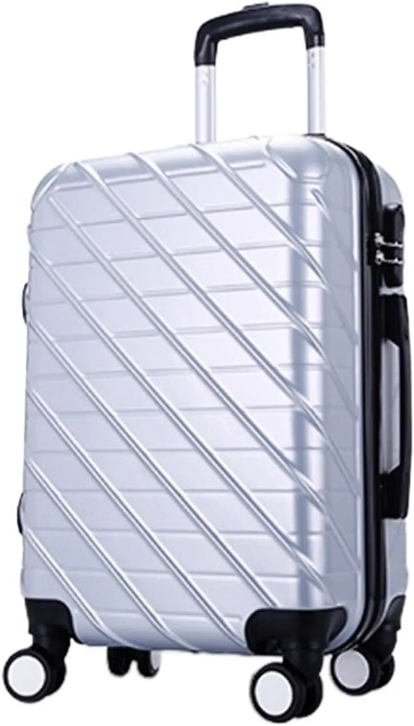 Carry-on Suitcase Luggage Carry On Luggage with Spinner Wheels Luggage Travel Suitcase Hardshell Lightweight Carry-on Suitcases Carry On Luggages,Sliver-24inch (Sliver 20inch)