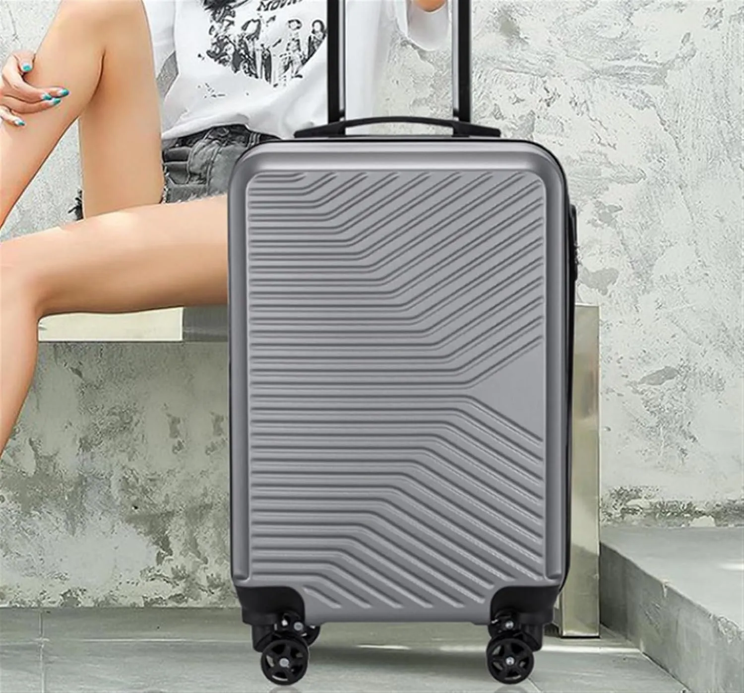 Carry-on Suitcase Luggage Checked In Luggage Suitcase With Wheels Hard Case 20 IN Luggage With Spinner Wheels Carry-on Suitcases Carry On Luggages (Color : D, Size : 20inch)