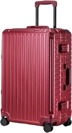 Carry-on Suitcase Luggage Hard Shell Checked Luggage With Aluminum FrameNo Zipper Suitcase With Spinner Wheels Carry-on Suitcases Carry On Luggages (Color : A, Size : 20in)