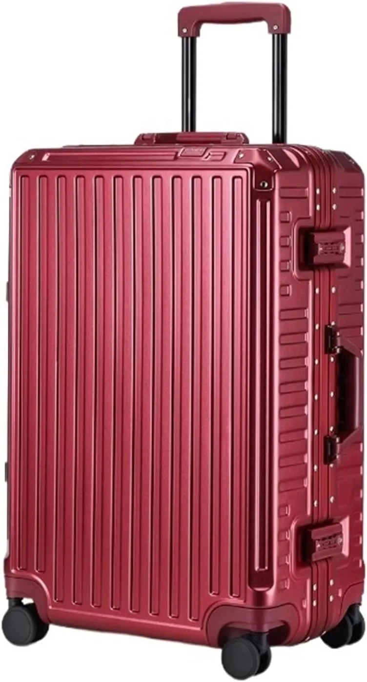 Carry-on Suitcase Luggage Hard Shell Checked Luggage With Aluminum FrameNo Zipper Suitcase With Spinner Wheels Carry-on Suitcases Carry On Luggages (Color : A, Size : 20in)