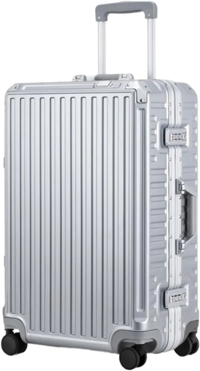Carry-on Suitcase Luggage Hard Shell Checked Luggage With Aluminum FrameNo Zipper Suitcase With Spinner Wheels Carry-on Suitcases Carry On Luggages (Color : D, Size : 20in)