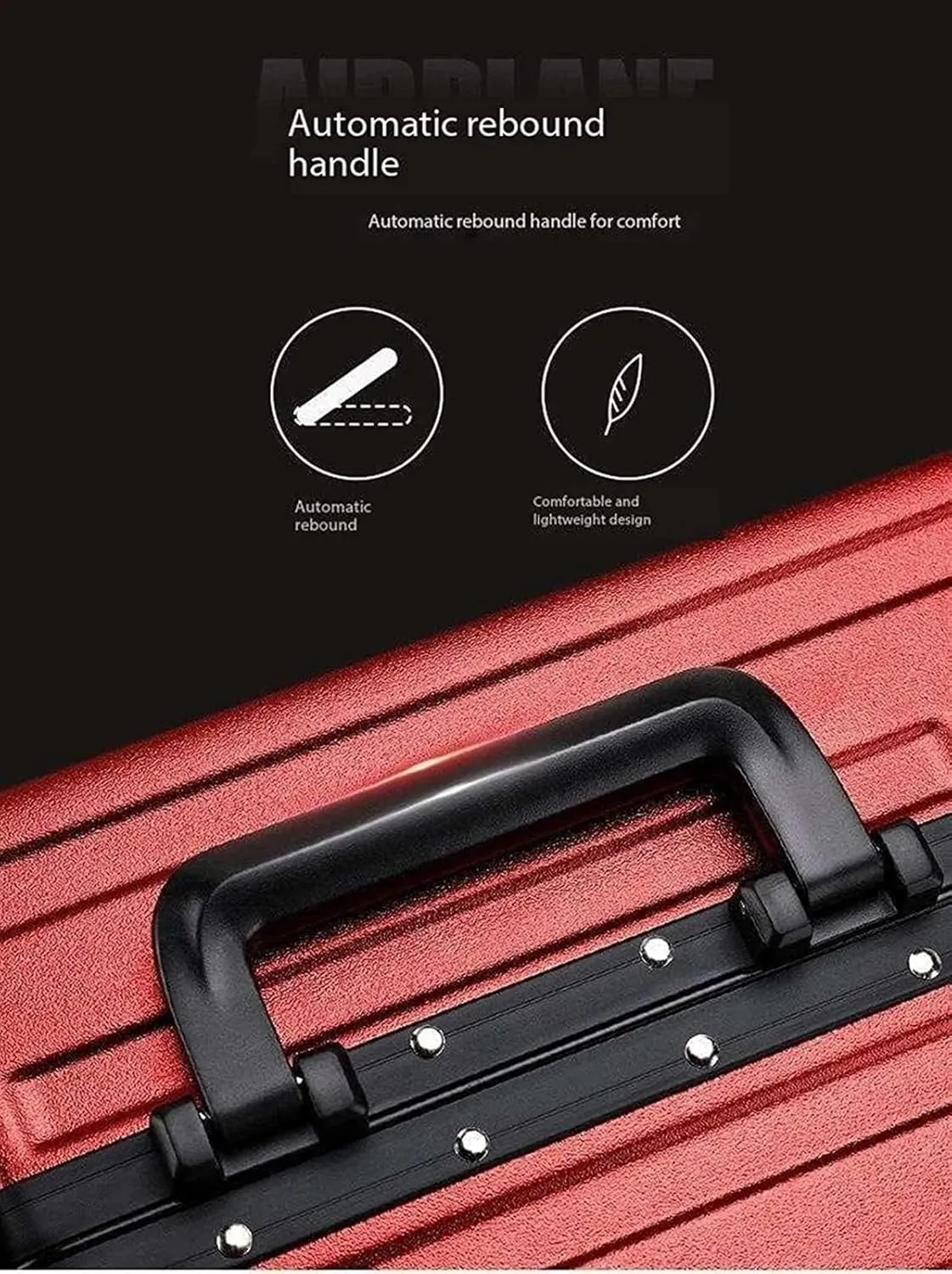 Carry-on Suitcase Luggage Hardside Luggage With TSA Lock Spinner Aluminum Frame Trolley Case Universal Wheel Carry-on Suitcases Carry On Luggages (Color : B, Size : 22 inch)