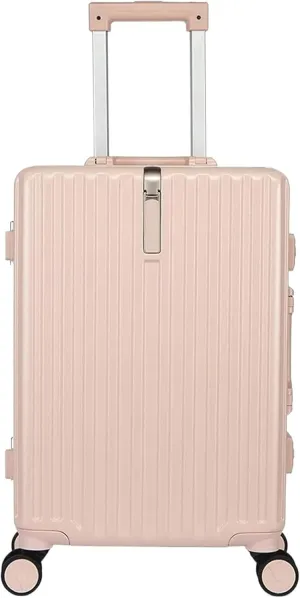 Carry-on Suitcase Luggage Lightweight and Tough Cabin Suitcase Lightweight Carry-on Hand Luggage 4 Spinner Carry-on Suitcases Carry On Luggages,Roze-20 inches