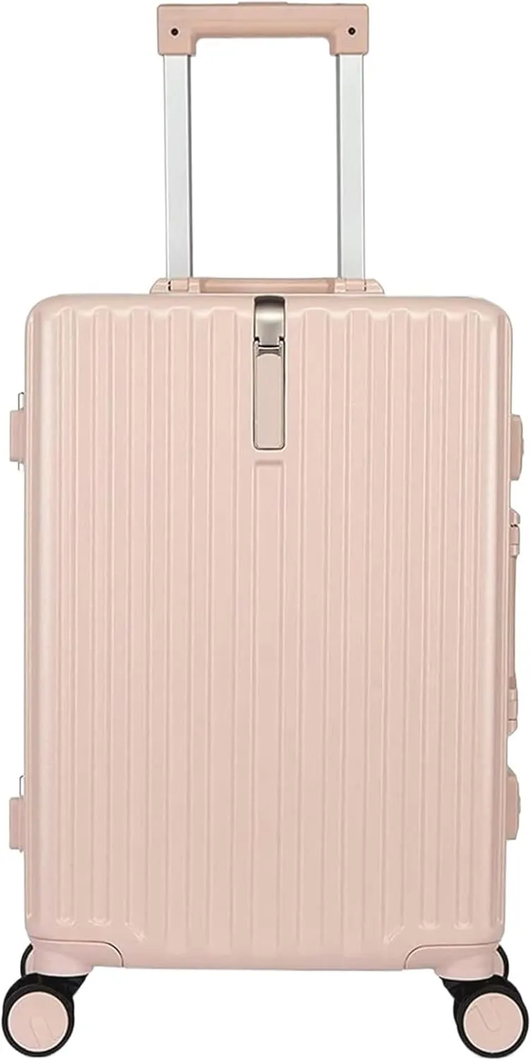Carry-on Suitcase Luggage Lightweight and Tough Cabin Suitcase Lightweight Carry-on Hand Luggage 4 Spinner Carry-on Suitcases Carry On Luggages,Roze-20 inches