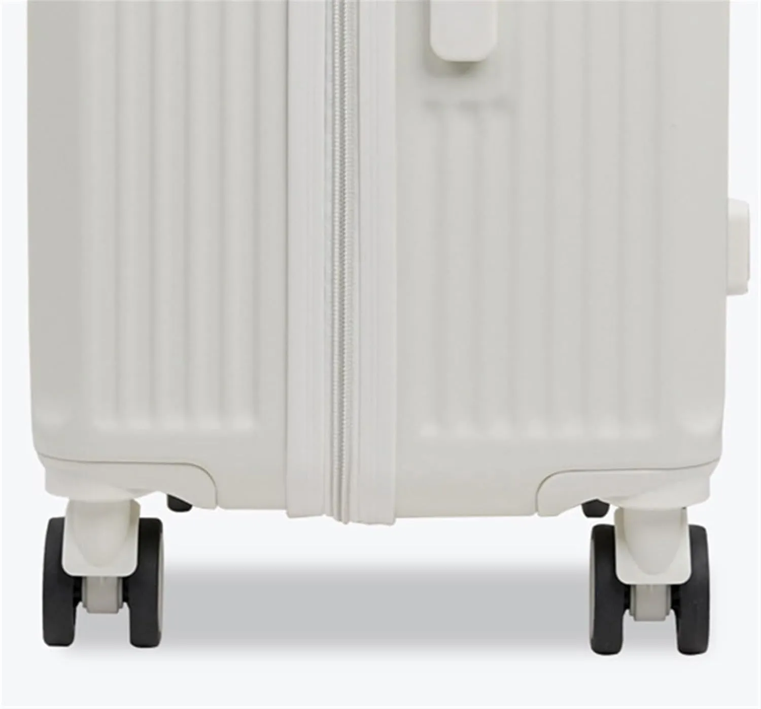 Carry-on Suitcase Luggage Luggage For Women Suitcsases With Cup Holder USB Spinner Wheels Hardside Luggage With Lock Carry-on Suitcases Carry On Luggages (Color : White, Size : 20in)