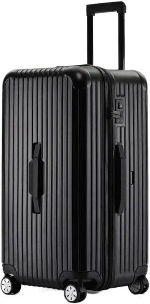 Carry-on Suitcase Luggage Luggage With TSA Lock, PC   ABS Case Luggage Suite Case With Spinner Wheels Lightweight Carry-on Suitcases Carry On Luggages (Color : Black, Size : 24 inch)