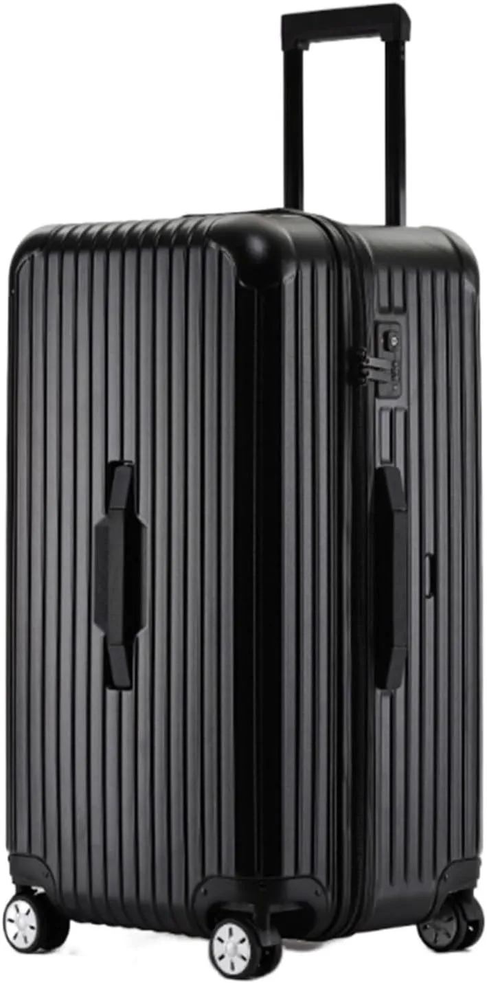 Carry-on Suitcase Luggage Luggage With TSA Lock, PC   ABS Case Luggage Suite Case With Spinner Wheels Lightweight Carry-on Suitcases Carry On Luggages (Color : Black, Size : 24 inch)