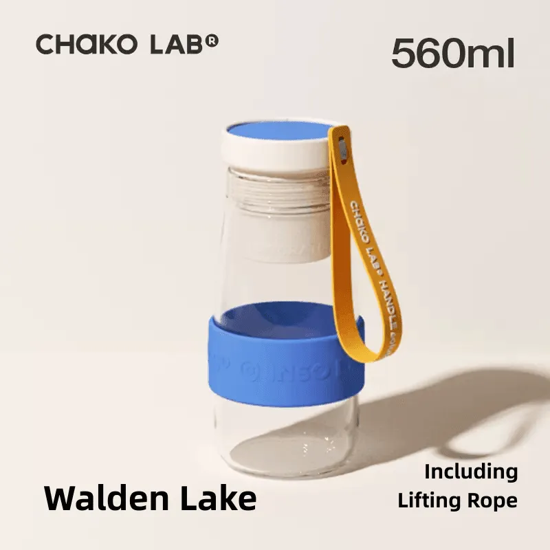 Chakolab Milk cup glass tea water separation cup 560ml