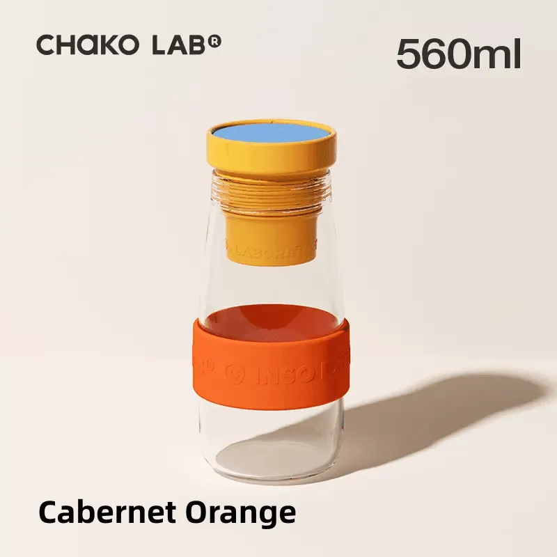 Chakolab Milk cup glass tea water separation cup 560ml