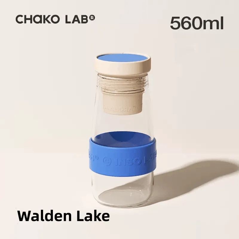 Chakolab Milk cup glass tea water separation cup 560ml