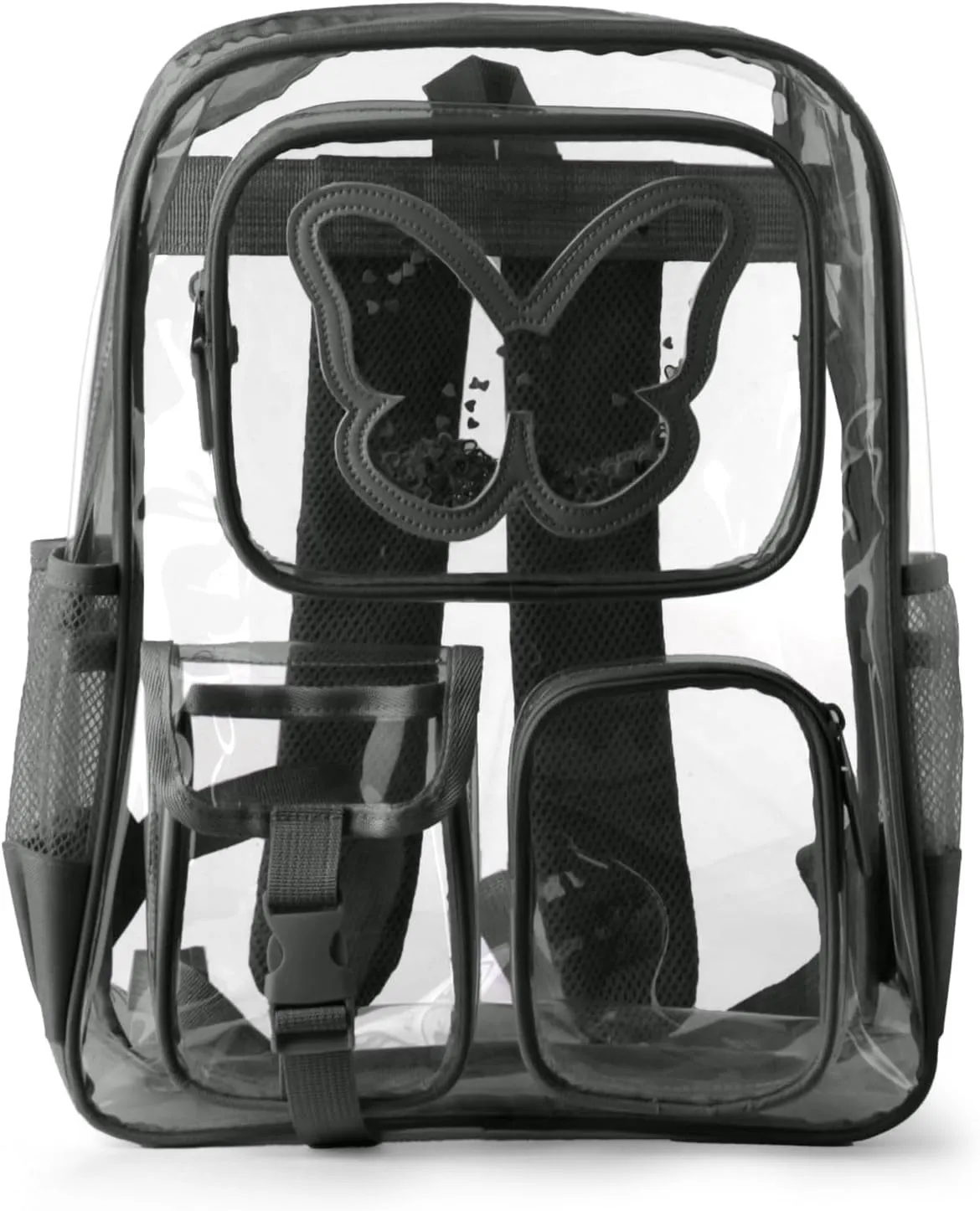 Clear Backpack - Durable Large Transparent Bag for Teen Girls, School, Sports, Travel - Stadium Approved