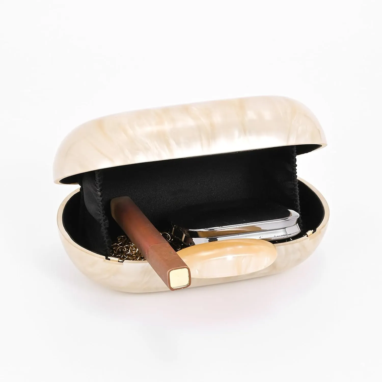 Clutch Purse For Women, Acrylic Handbags Elegant Seashell Crossbody Bags Wedding Shoulder Evening Bag Cute Purses