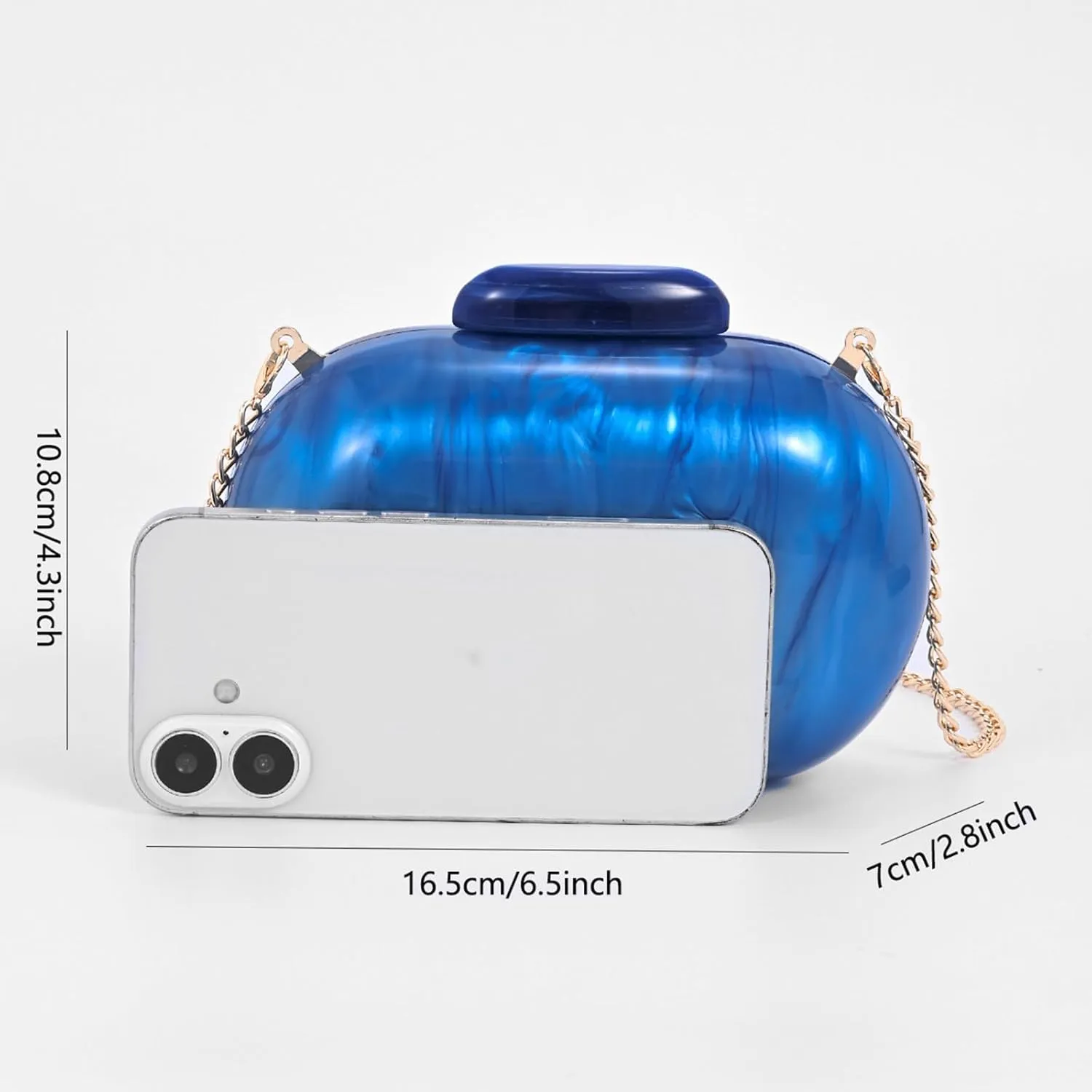 Clutch Purse For Women, Acrylic Handbags Elegant Seashell Crossbody Bags Wedding Shoulder Evening Bag Cute Purses