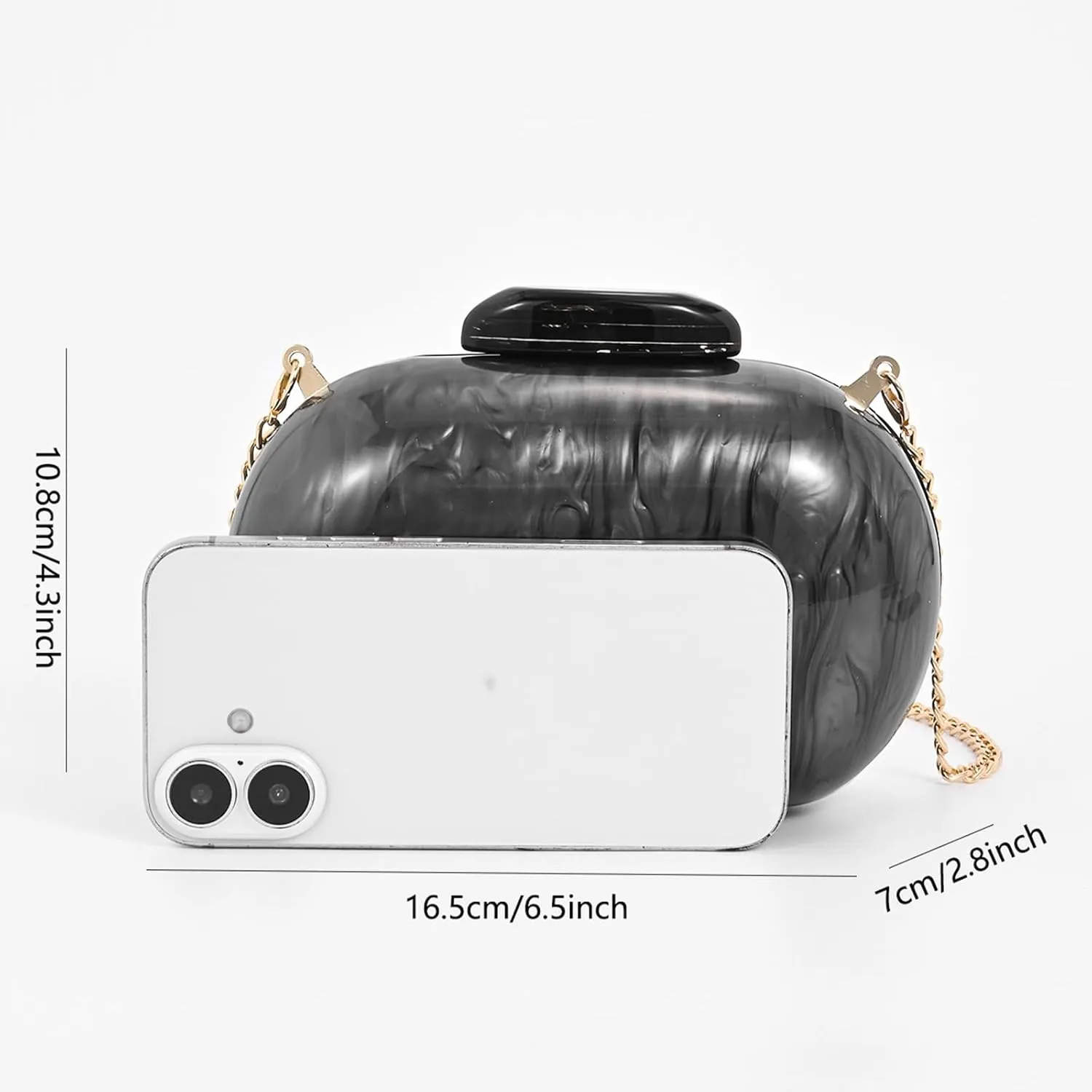Clutch Purse For Women, Acrylic Handbags Elegant Seashell Crossbody Bags Wedding Shoulder Evening Bag Cute Purses