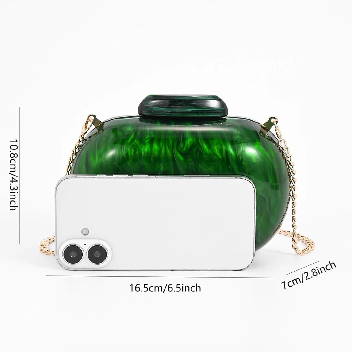 Clutch Purse For Women, Acrylic Handbags Elegant Seashell Crossbody Bags Wedding Shoulder Evening Bag Cute Purses
