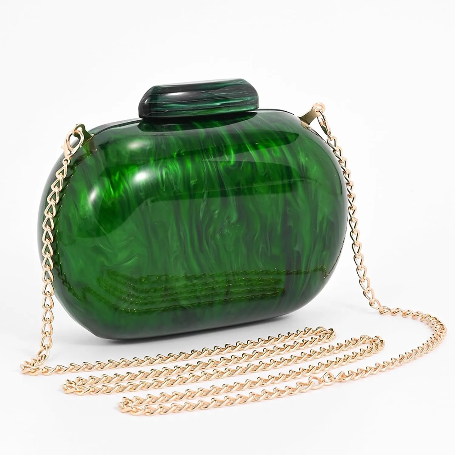 Clutch Purse For Women, Acrylic Handbags Elegant Seashell Crossbody Bags Wedding Shoulder Evening Bag Cute Purses