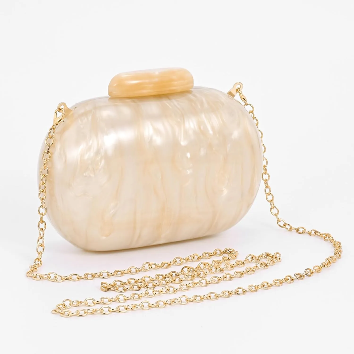 Clutch Purse For Women, Acrylic Handbags Elegant Seashell Crossbody Bags Wedding Shoulder Evening Bag Cute Purses