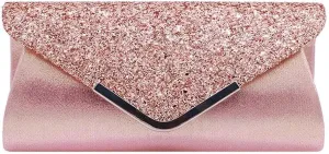Clutch Purse Handbags for Wedding Party Prom Women Shiny Evening Chain Glitter Sequined Shoulder Handbag
