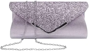 Clutch Purse Handbags for Wedding Party Prom Women Shiny Evening Chain Glitter Sequined Shoulder Handbag
