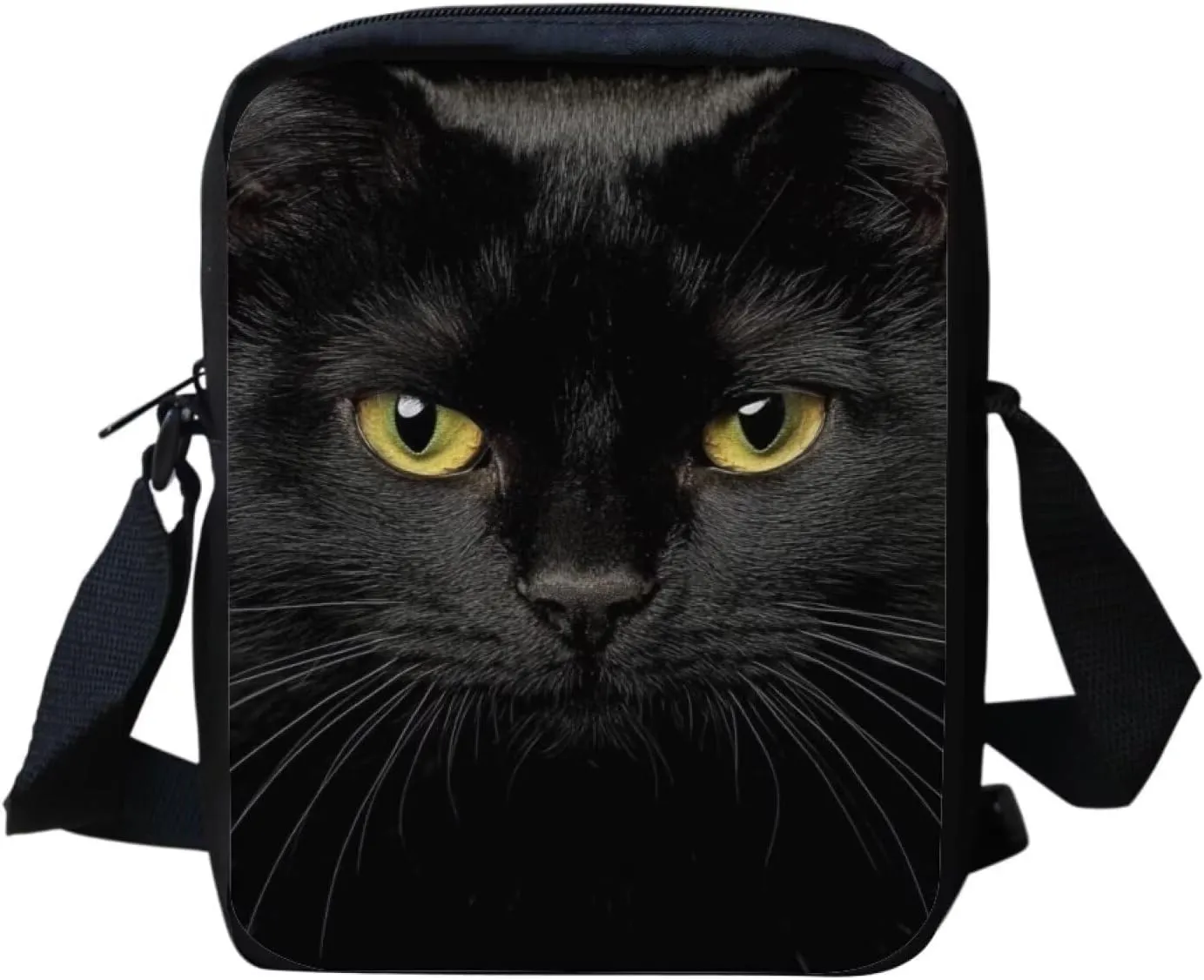 COEQINE Hobo Bag Christmas Purse Cute Cat Print Sling Bags for Women Crossbody Backpack Travel Multipurpose Daypacks Shoulder Bag