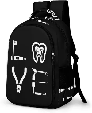 Dental Hygienist Travel Backpack Double Layers Laptop Backpack Durable Daypack for Men Women
