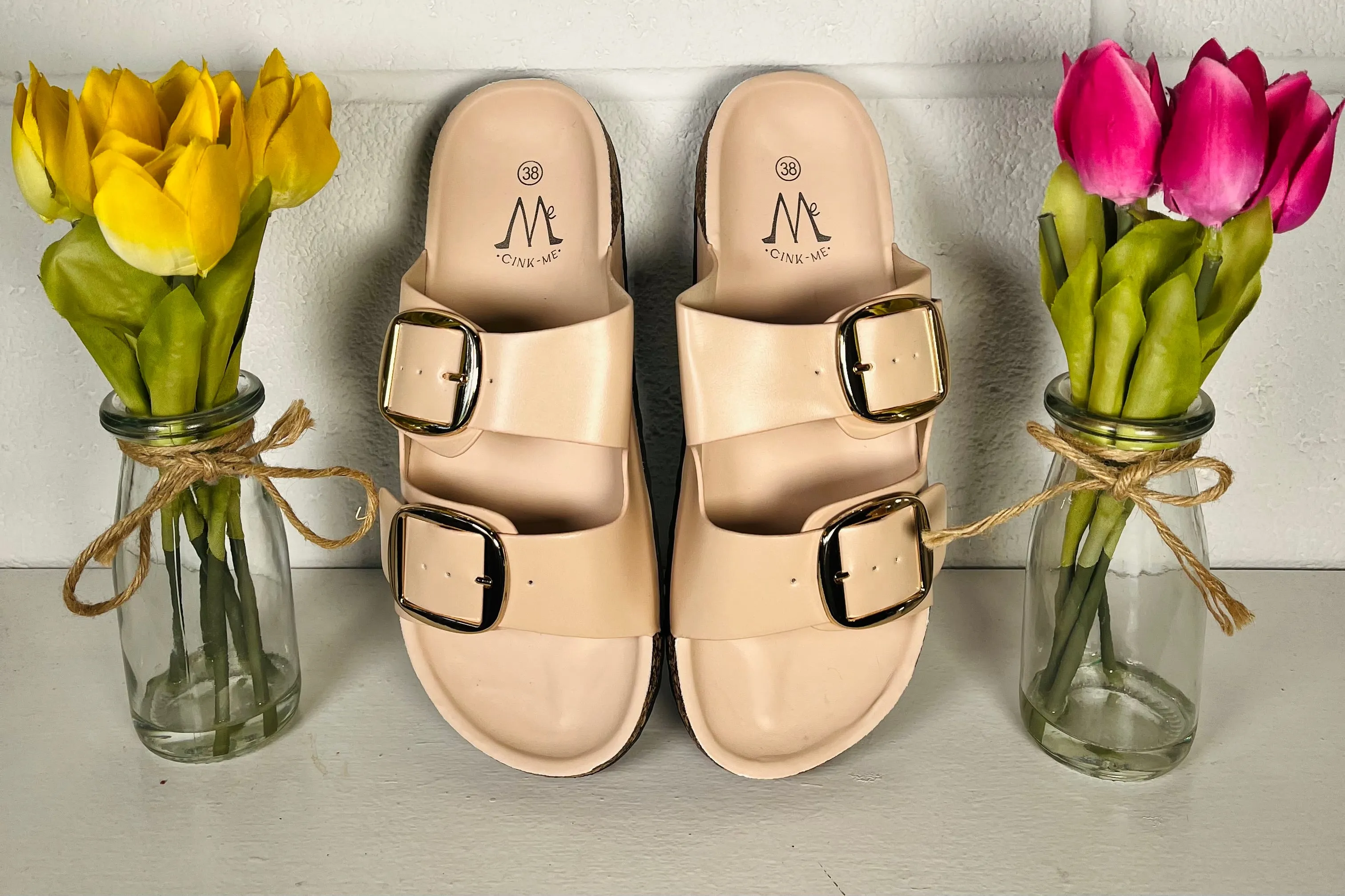 Destiny Summer Sliders - Natural