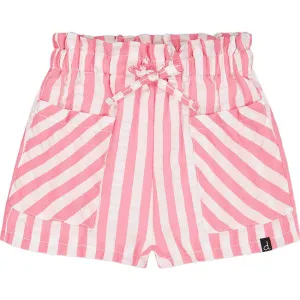 Deux Par Deux girls striped seersucker shorts