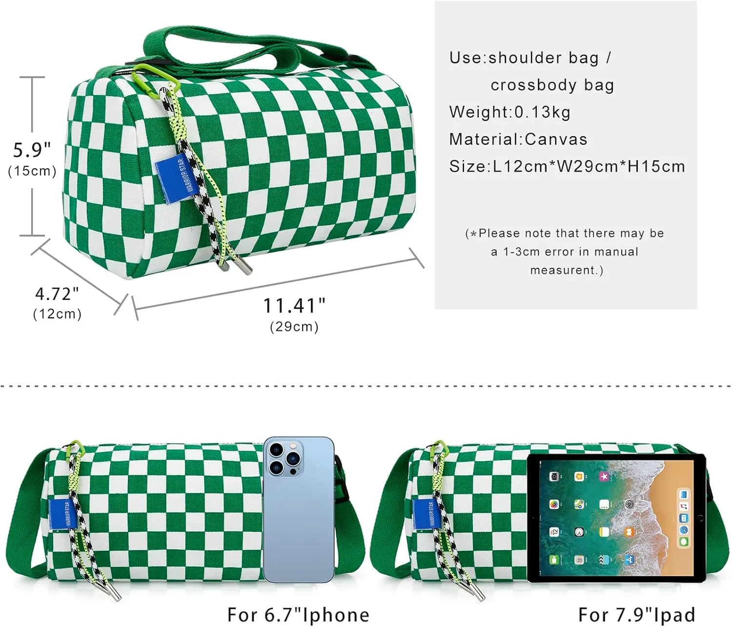 DOB SECHS Crossbody Purse Small Messenger Bags for Women Shoulder Bag