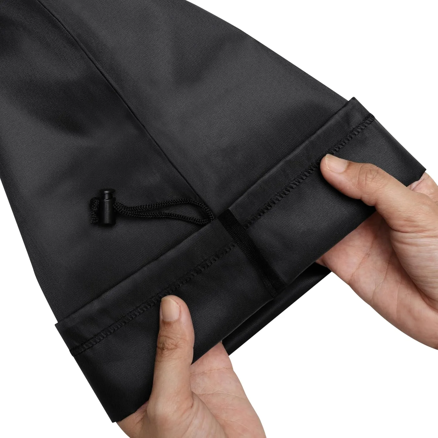 Drawstring Bag with Toggle - Nylon Cinch and Ditty Pouch - Six Pack (Black, 12 x 16 Inch)