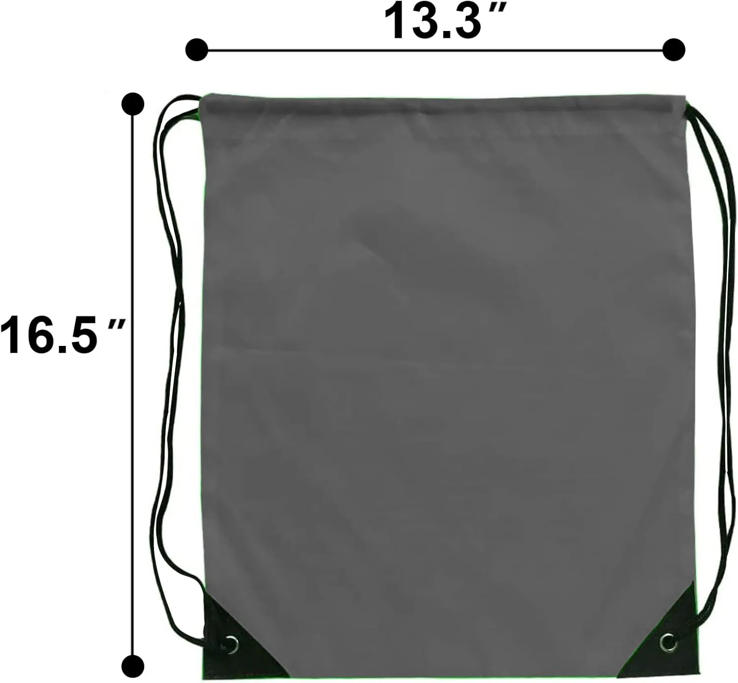 Drawstring Bags Bulk 14 Pcs Drawstring Backpack Bulk Cinch Bag Sackpack for Men Women Gym (Gray)