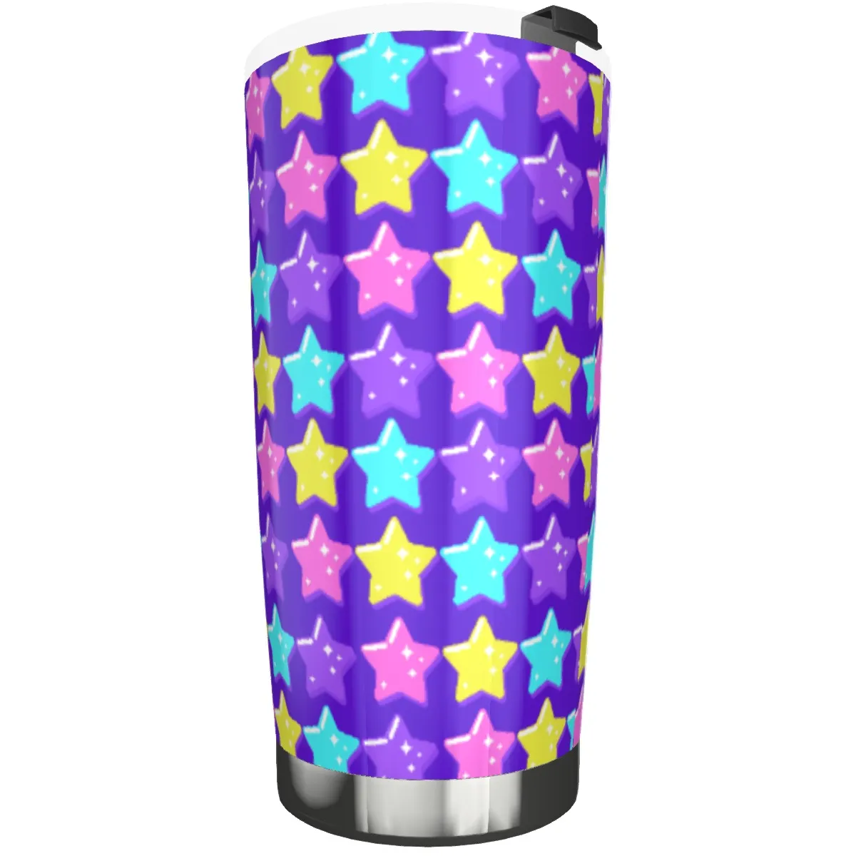 Electric Star Wave Indigo Purple Tumbler 20oz