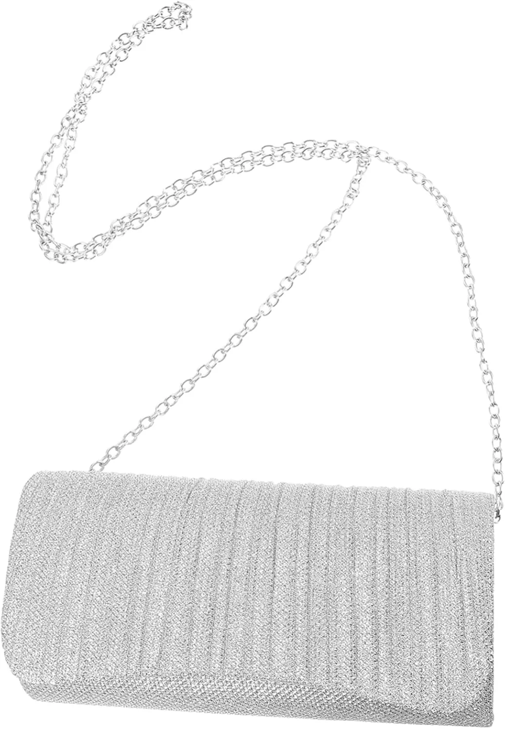Elegant Wedding Clutch Purse Women's Evening Bag Unique Pleated Design for Parties Evening Events