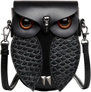 Fashionable PU Leather Crossbody Bag for Women Punk Style and Unique Shoulder Bags Retro Phone Purse Satchel