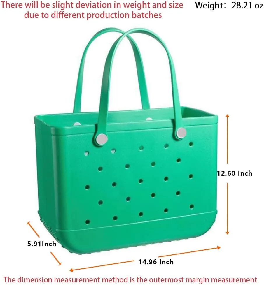 Fazhesici Beach Bag Waterproof Travel Tote Bag Washable Open Tote Bag for Beach Boat Pool Work