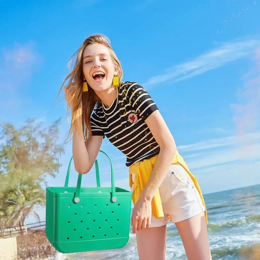 Fazhesici Beach Bag Waterproof Travel Tote Bag Washable Open Tote Bag for Beach Boat Pool Work