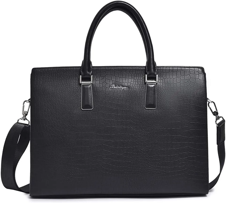 for Men Leather Laptop Messenger Shoulder Bag Handbags