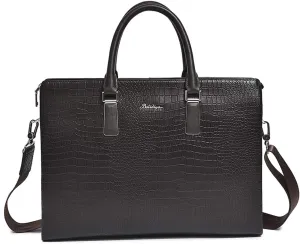 for Men Leather Laptop Messenger Shoulder Bag Handbags