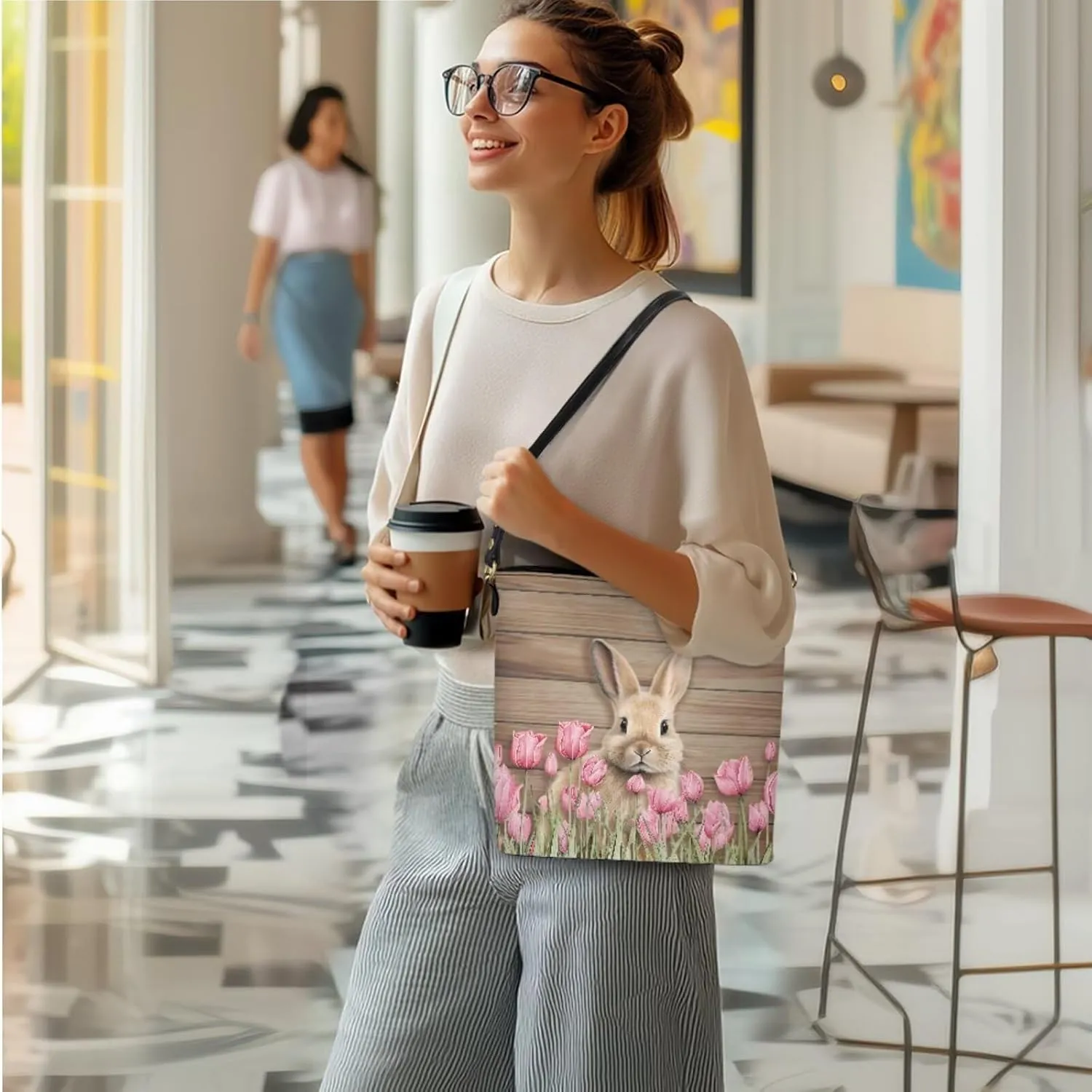 FOR U DESIGNS Easter's Day Bucket Bag Purses and Handbags Sets for Women Trendy Travel Shoulder Satchel Bag for Work