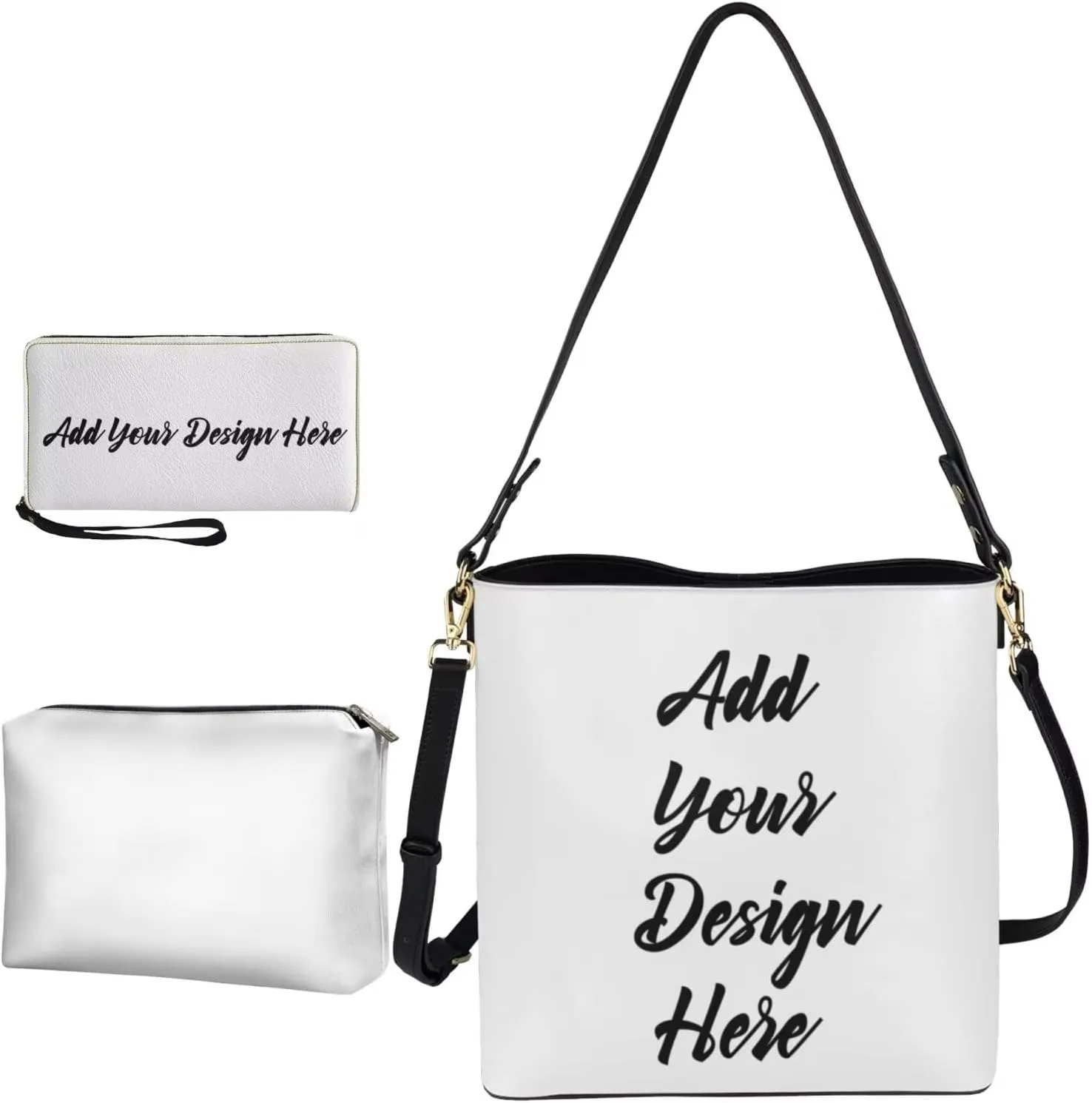 FOR U DESIGNS Easter's Day Bucket Bag Purses and Handbags Sets for Women Trendy Travel Shoulder Satchel Bag for Work