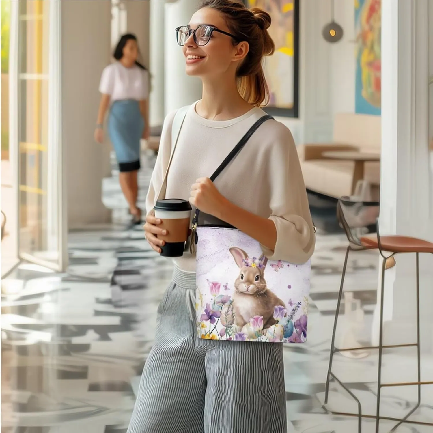 FOR U DESIGNS Easter's Day Bucket Bag Purses and Handbags Sets for Women Trendy Travel Shoulder Satchel Bag for Work