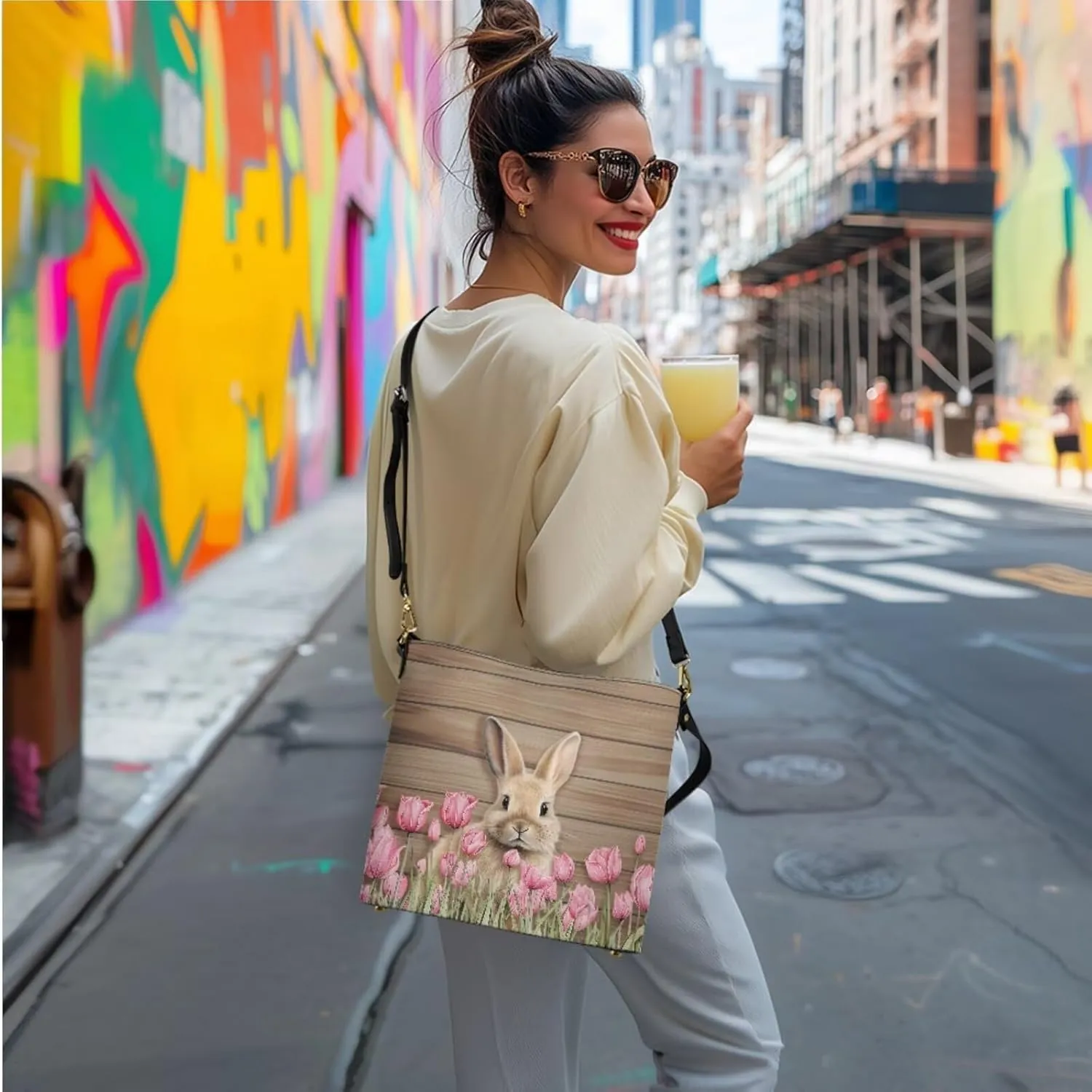 FOR U DESIGNS Easter's Day Bucket Bag Purses and Handbags Sets for Women Trendy Travel Shoulder Satchel Bag for Work