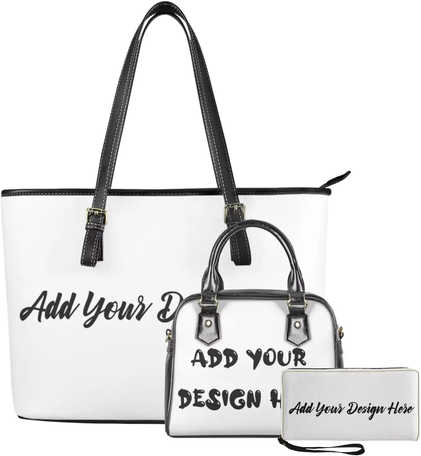 FOR U DESIGNS Leather Satchel Purses and Handbags for Women Easter Bunny Eggs Top Handle Tote Bag with Matching Wallet Sets