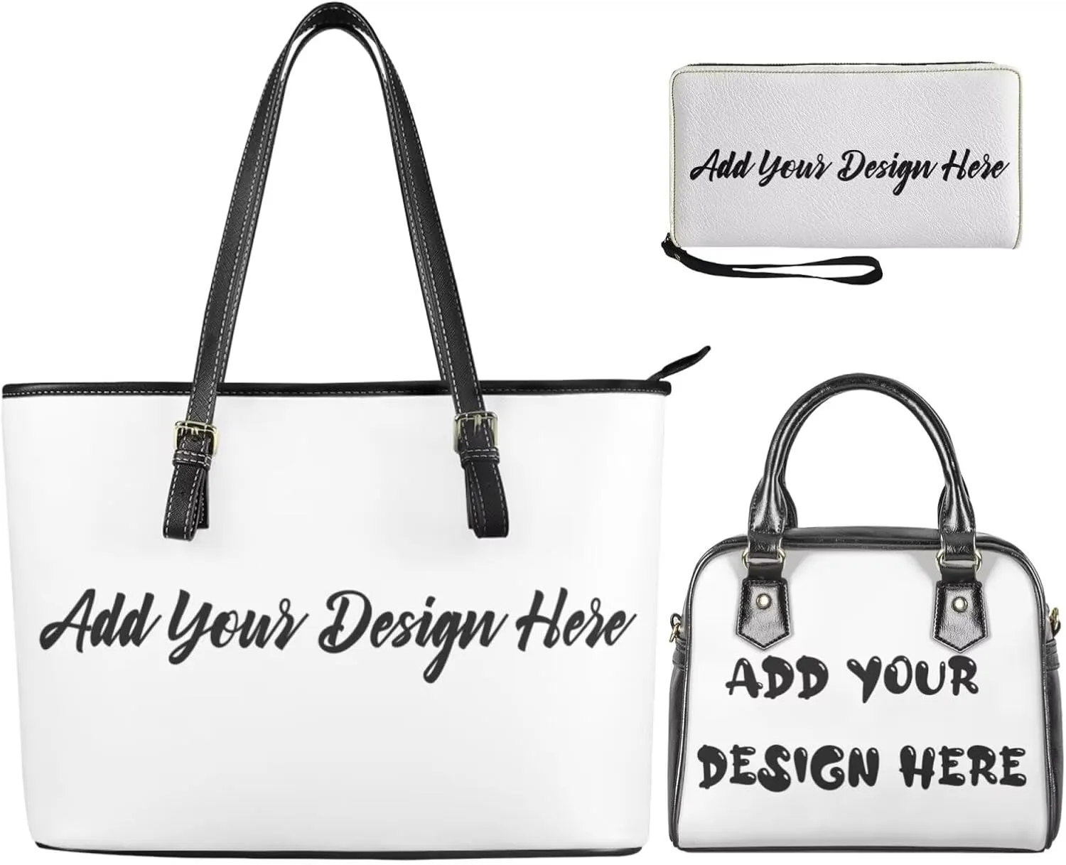 FOR U DESIGNS Leather Satchel Purses and Handbags for Women Easter Bunny Eggs Top Handle Tote Bag with Matching Wallet Sets