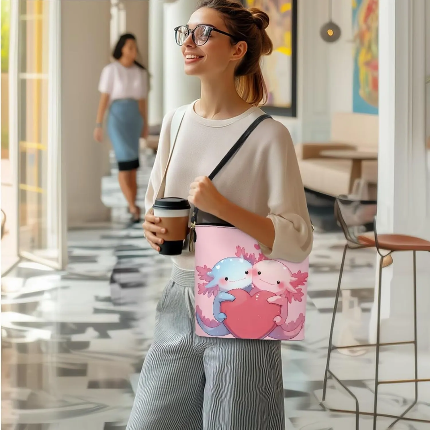 FOR U DESIGNS Leather Shoulder Tote Bags for Women for Work Travel Crossbody Bucket Bag Purses Cute Satchel Handbags Set