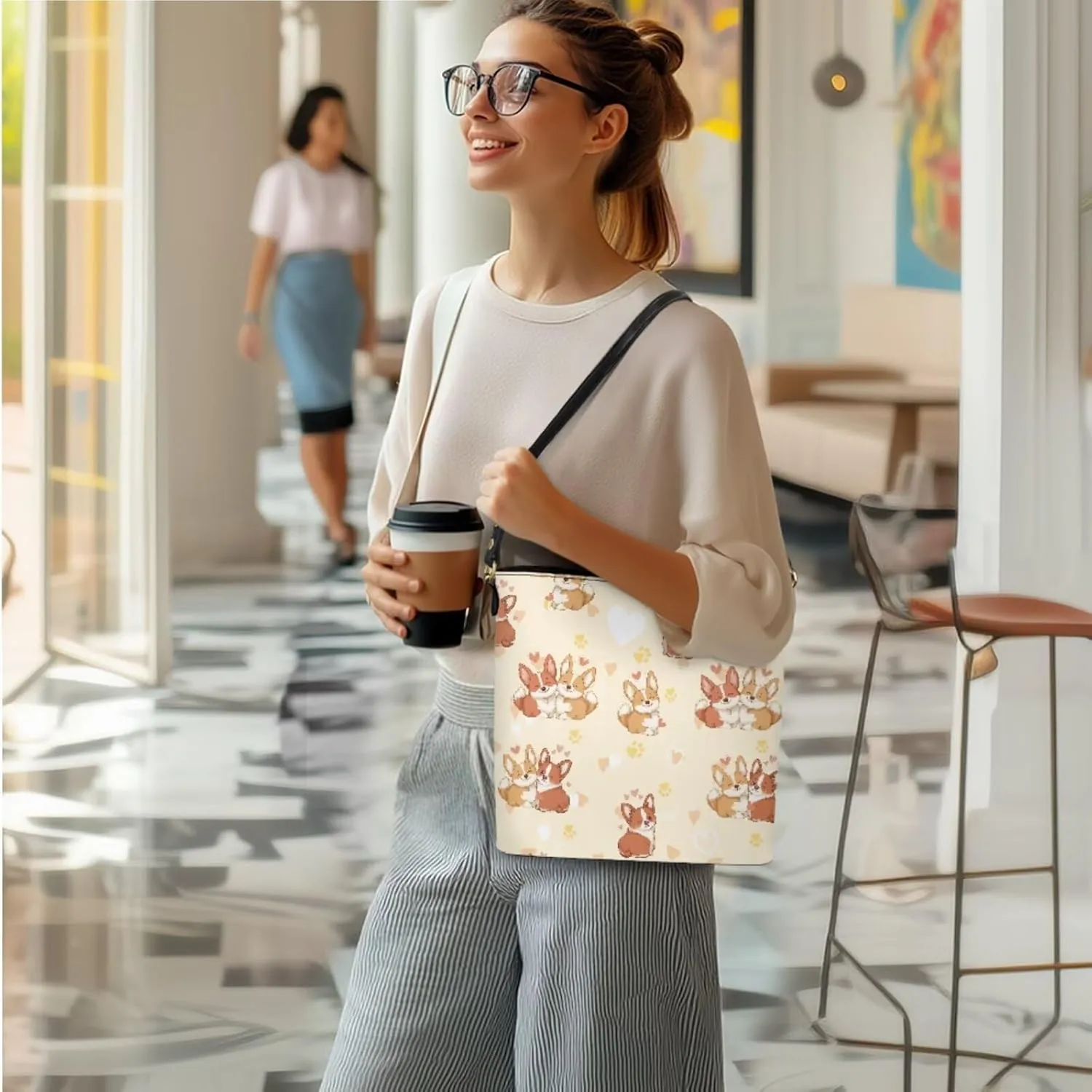 FOR U DESIGNS Leather Shoulder Tote Bags for Women for Work Travel Crossbody Bucket Bag Purses Cute Satchel Handbags Set